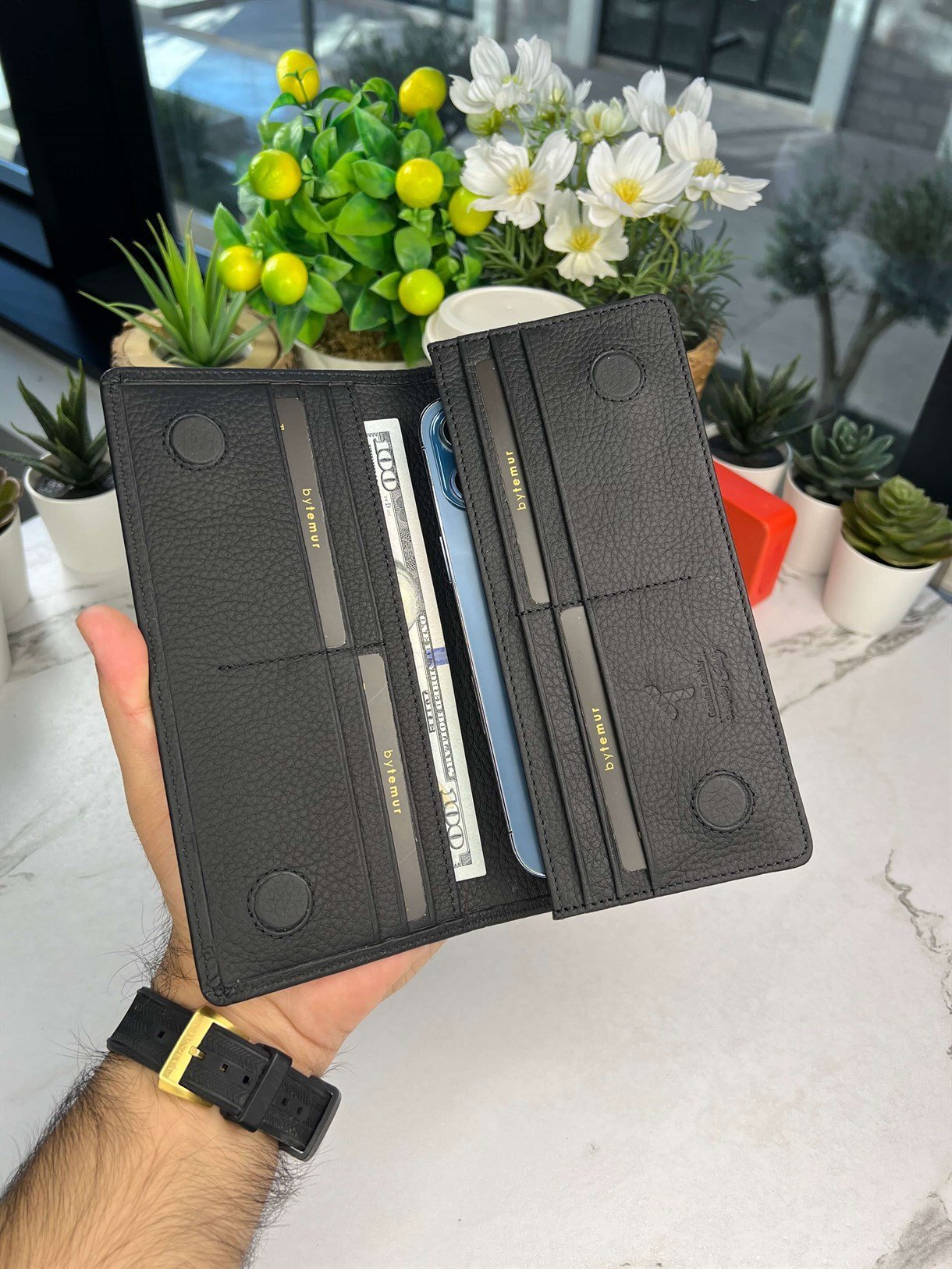 LUXE LEATHER LONG WALLET FOR MEN